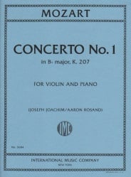 Concerto No. 1 in B-flat Major, K. 207 - Violin and Piano