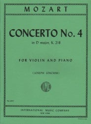 Concerto No. 4 in D Major - Violin and Piano