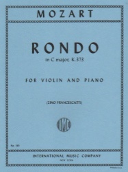 Rondo in C Major, K. 373 - Violin and Piano