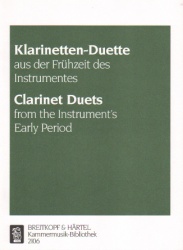 Clarinet Duets from the Instrument's Early Period