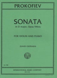 Sonata No. 2 in D Major, Op. 94a - Violin and Piano