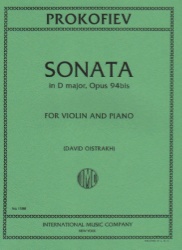 Sonata No. 2 in D Major, Op. 94a - Violin and Piano