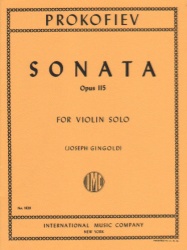 Sonata, Op. 115 - Violin Unaccompanied