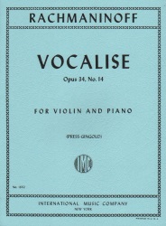 Vocalise, Op. 34, No. 14 - Violin and Piano