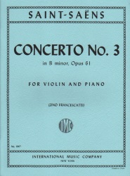 Concerto No. 3 in B Minor, Op. 61 - Violin and Piano