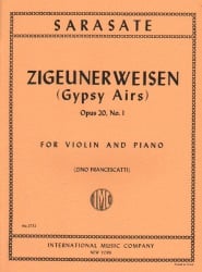 Zigeunerweisen (Gypsy Airs), Op. 20, No. 1 - Violin and Piano