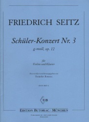 Concerto in G No. 3, Op. 12 - Violin and Piano