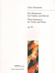 3 Romances, Op. 22 - Violin and Piano