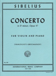 Concerto in D minor, Op. 47 - Violin and Piano