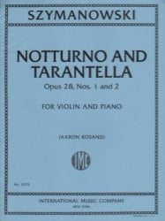 Notturno and Tarantella, Op. 28,  Nos. 1 and 2 - Violin and Piano