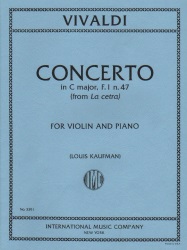Concerto in C Major, F. I, No. 47 (from La Cetra) - Violin and Piano