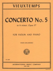 Concerto No. 5 in A Minor, Op. 37 - Violin and Piano