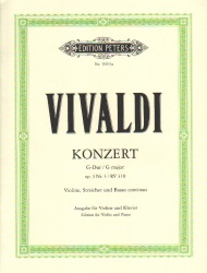 Concerto in G Major, Op. 3 No. 3 - Violin and Piano