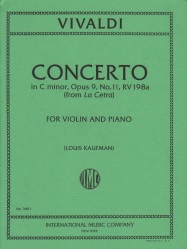 Concerto in C Minor, Op. 9 No. 11 - Violin and Piano