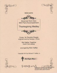Thanksgiving Medley - Violin and Piano