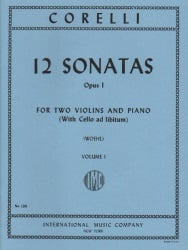 12 Sonatas Op. 1, Volume 1 - Violin Duet and Piano (Cello ad lib)