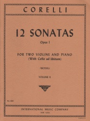 12 Sonatas Op. 1, Volume 2 - Violin Duet and Piano (Cello ad lib)