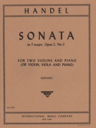 Sonata in F Major, Op. 2 No. 3 - Violin Duet and Piano