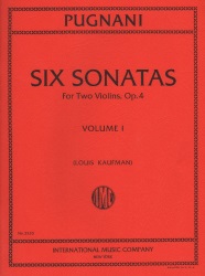 6 Sonatas for Two Violins, Op. 4, Volume 1 - Violin Duet
