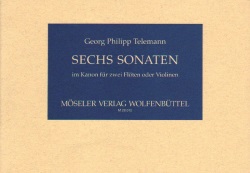 6 Sonatas in Canon, Volume 2 - Flute (or Violin) Duet