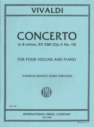Concerto in B Minor, RV 580, Op. 3 No. 10 - Violin Quartet and Piano