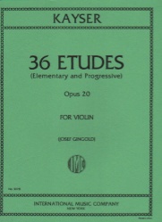 36 Etudes (Elementary and Progressive) Op. 20 - Violin