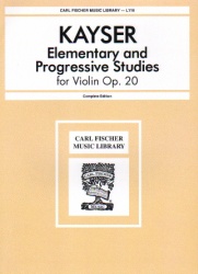 Elementary and Progressive Studies, Op. 20 - Violin