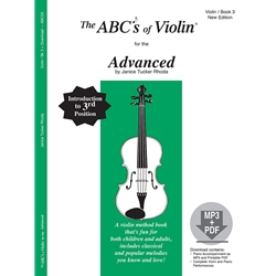 ABC's of Violin, Book 3 (Book/CD) - Violin