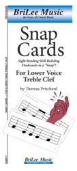 Snap Cards for Lower Voice Treble Clef