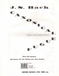 Canonical Fugue - Clarinet Trio