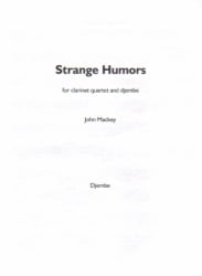 Strange Humors - Clarinet Quartet and Djembe