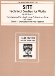 Technical Studies, Op. 92, Book 1 - Violin
