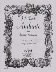 Andante from Italian Concerto - Viola and Piano