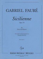 Sicilienne, Op. 78 - Viola and Piano