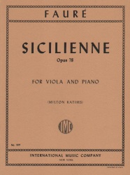 Sicilienne, Op. 78 - Viola and Piano