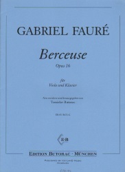 Berceuse, Op. 16 - Viola and Piano