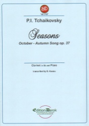 Seasons: October, Autumn Song Op. 37 - Clarinet and Piano