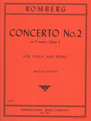 Concerto No. 2 in D major, Op. 3 - Viola and Piano