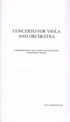 Concerto - Viola and Piano