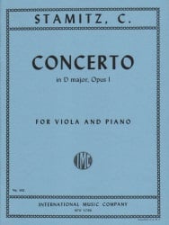 Concerto No. 1 in D major, Op. 1 - Viola and Piano