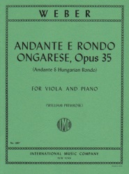 Andante e Rondo Ungarese, Op. 35 - Viola and Piano