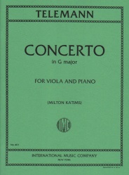 Concerto in G major - Viola and Piano