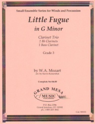 Little Fugue in G Minor - Clarinet Trio