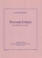 Fantaisie Lyrique, Op. 28 - Alto Sax and Piano