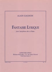 Fantaisie Lyrique, Op. 28 - Alto Sax and Piano