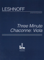3 Minute Chaconne - Viola Unaccompanied