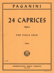 24 Caprices, Op. 1 - Viola Unaccompanied