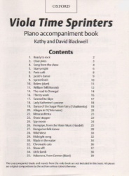 Viola Time Sprinters - Piano Accompaniment