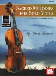 Sacred Melodies for Solo Viola (Book/Online PDF) - Viola and Piano