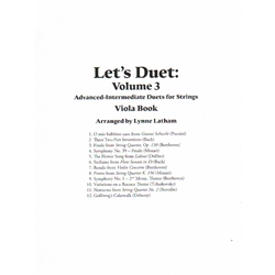 Let's Duet, Vol. 3 - Viola Duet